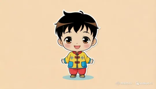 Animated Child Character in Live2D with Joyful Movements – AI Generated Video | Hailuo AI