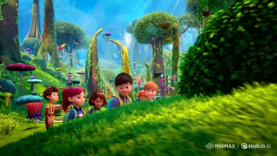 Adventurers Discover Talking Tree in Enchanted Forest Riddle – AI Generated Video | Hailuo AI