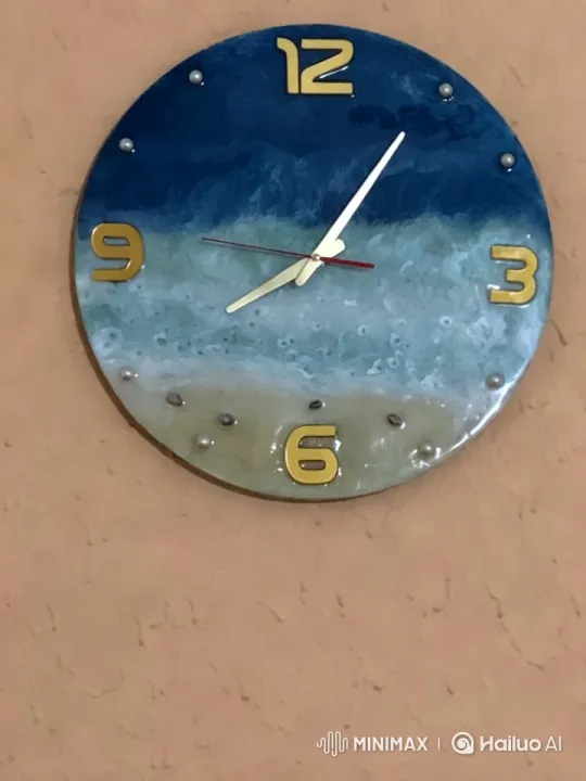 Artistic Wave-Design Wall Clock Exploration – AI Generated Video | Hailuo AI