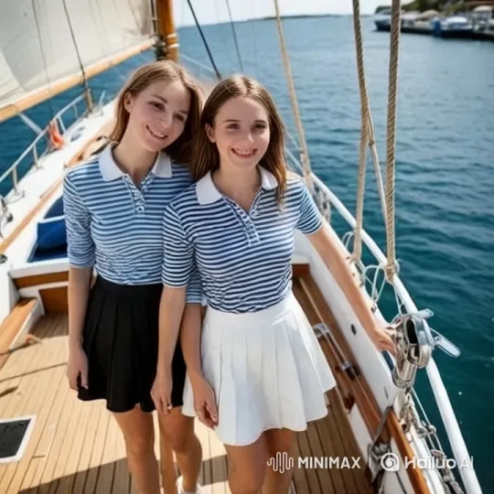 Romantic Intimacy on a Sailboat in Serene Waters – AI Generated Video | Hailuo AI