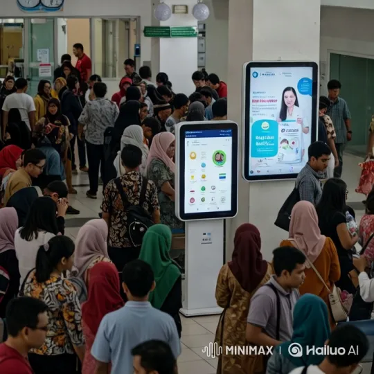 Public Building: People, Screens, and Architecture – AI Generated Video | Hailuo AI