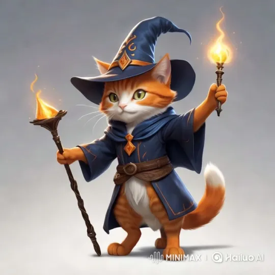 Wizard Cat Enchants with Magical Dance – AI Generated Video | Hailuo AI