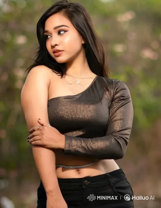 Stylish Girl Poses Confidently in Serene Outdoor Setting – AI Generated Video | Hailuo AI