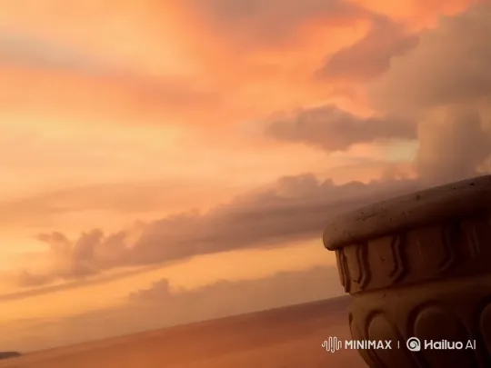 Tranquil Sunset Over Ocean in Live2D Animation – AI Generated Video | Hailuo AI