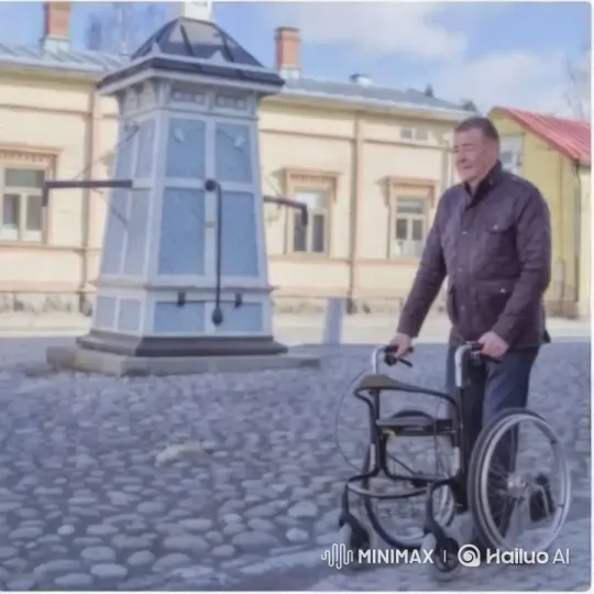 Wheellator SEPPO in Action on Historic Street – AI Generated Video | Hailuo AI