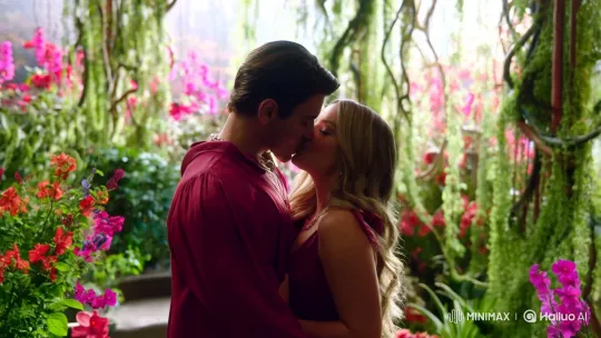 Romantic Embrace in Enchanted Garden – AI Generated Video | Hailuo AI