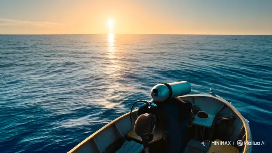 Diver's Descent: Haunting Encounter in Deep Sea Cave – AI Generated Video | Hailuo AI