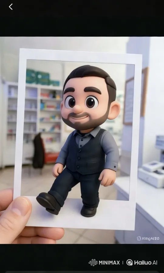 3D Cartoon Character Comes Alive in Polaroid – AI Generated Video | Hailuo AI