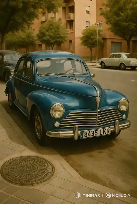 Vintage Car's Journey Through 1960s Nostalgic Cityscape – AI Generated Video | Hailuo AI