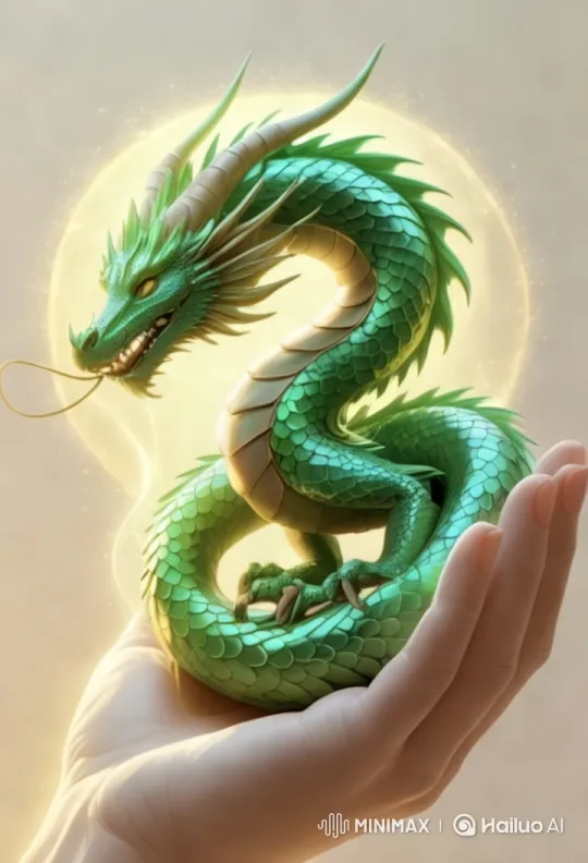Cute Baby Dragon: Curious, Sneezes Fire, Magical Reaction – AI Generated Video | Hailuo AI