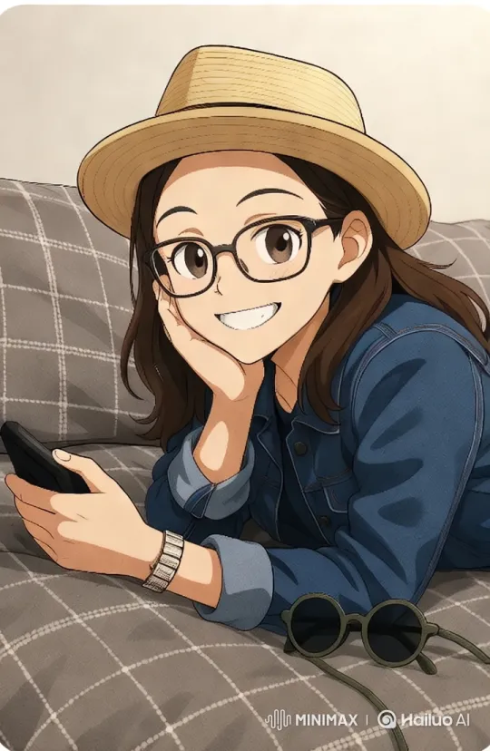 Joyful Friendship and Embrace Captured on Plaid Couch – AI Generated Video | Hailuo AI