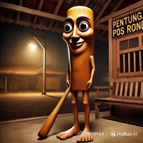 Aesthetic Dance of Wooden Figure in Dimly Lit Ronda Pos Shelter – AI Generated Video | Hailuo AI
