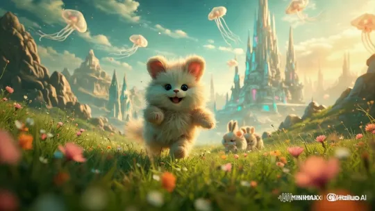 Magical Fantasy World: Heroes Unite and Overcome Illusions – AI Generated Video | Hailuo AI