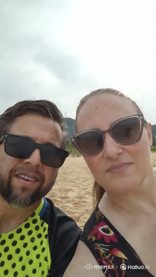 Couple Shares Intimate Kiss on Serene Beach – AI Generated Video | Hailuo AI