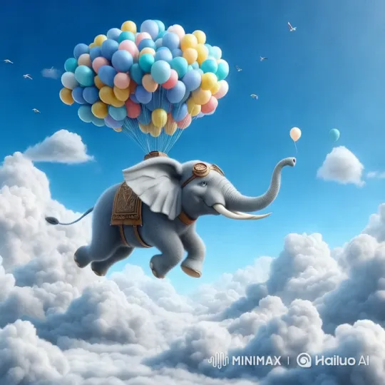 Elu the Elephant's Enchanted Dream Adventure – AI Generated Video | Hailuo AI