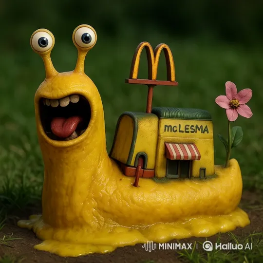 Whimsical Snail with Mini McDonald's Home – AI Generated Video | Hailuo AI