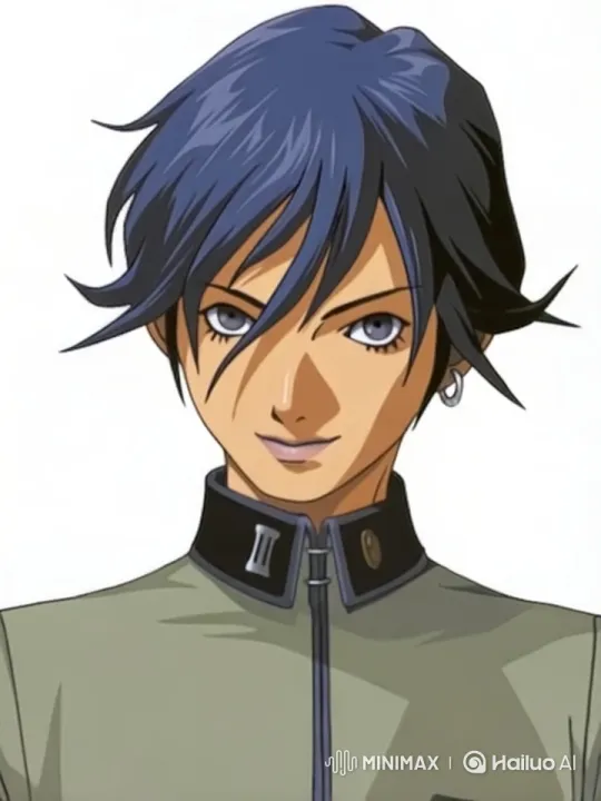 Blue-haired Character Confronts Floating Emperor Tarot Card – AI Generated Video | Hailuo AI