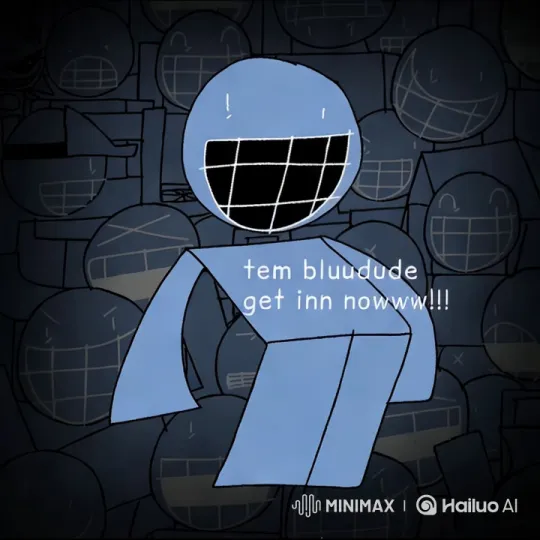 Blue Character Prepares for Restful Sleep – AI Generated Video | Hailuo AI