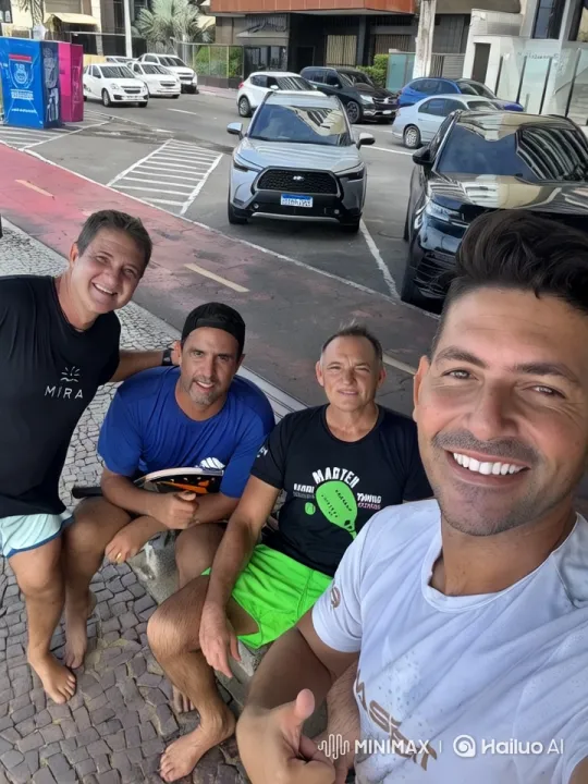 Urban Bench: Men's Camaraderie in Dynamic Cityscape – AI Generated Video | Hailuo AI