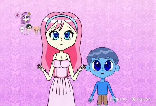Vibrant Mother's Day Celebration with Pink-Themed Characters – AI Generated Video | Hailuo AI
