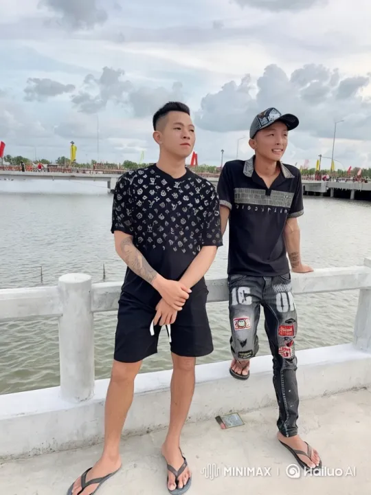 Young Men Display Kungfu Skills in Serene Waterfront Setting – AI Generated Video | Hailuo AI
