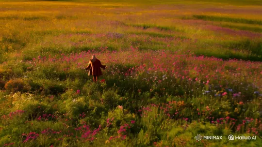 Surreal Comedy in a Sunlit Meadow – AI Generated Video | Hailuo AI