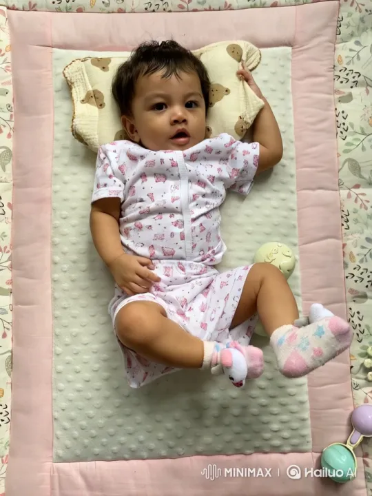 Baby Dancing Joyfully on Cozy Mat with Nature Blanket – AI Generated Video | Hailuo AI