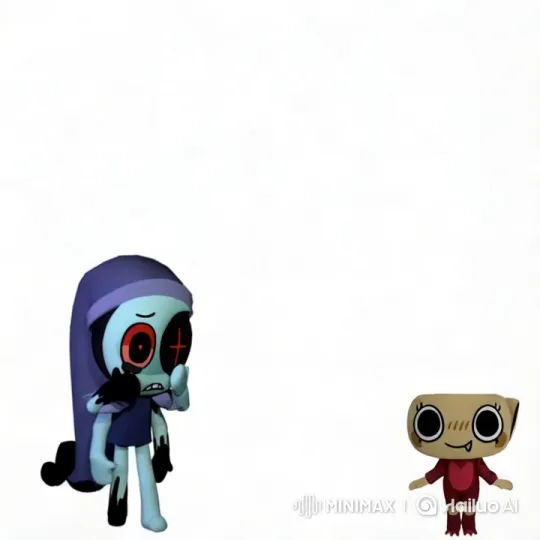 Animated Characters Embrace in Heartwarming Scene – AI Generated Video | Hailuo AI
