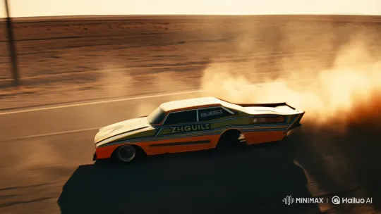 Nitro Zhiguli Chase Ends in Dramatic Crash – AI Generated Video | Hailuo AI