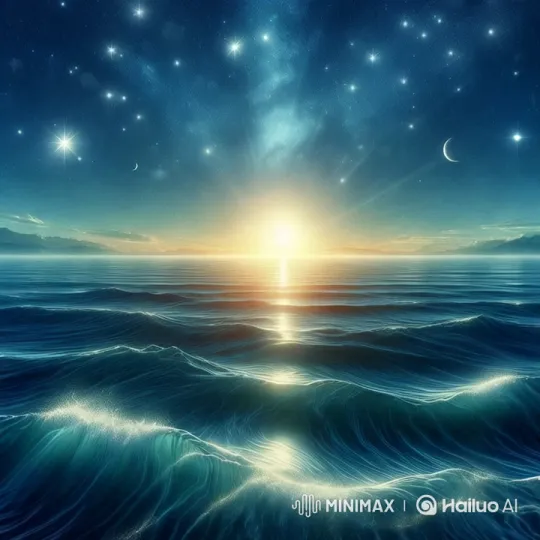 Majestic Wave Ascends Through Sky to Dazzling Light – AI Generated Video | Hailuo AI
