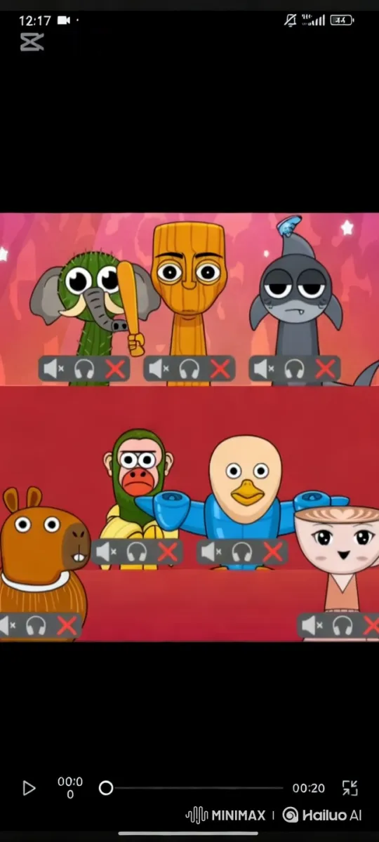 Animated Characters Dance in Colorful Setting – AI Generated Video | Hailuo AI