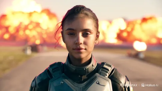 Steady Beauty Amidst Chaotic Combat Chaos – AI Generated Video | Hailuo AI