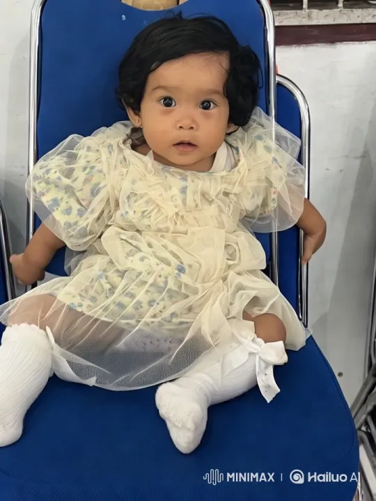 Baby in Floral Dress Delightfully Dancing – AI Generated Video | Hailuo AI