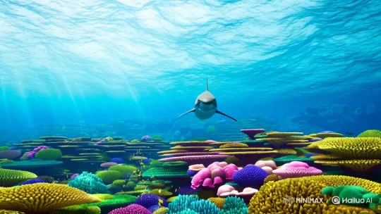 Colossal Octopus vs. Great White: Underwater Battle Royale – AI Generated Video | Hailuo AI