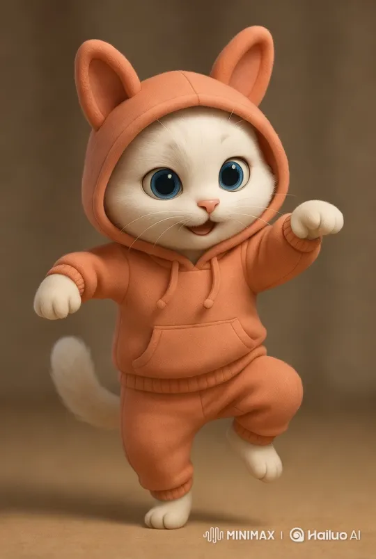 Kitten Hip Hop Dance in Stylish Setting – AI Generated Video | Hailuo AI