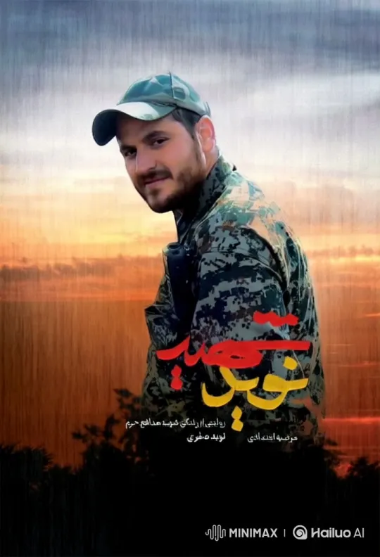 Camouflage Uniformed Man Greets with Peaceful Sunset Backdrop – AI Generated Video | Hailuo AI