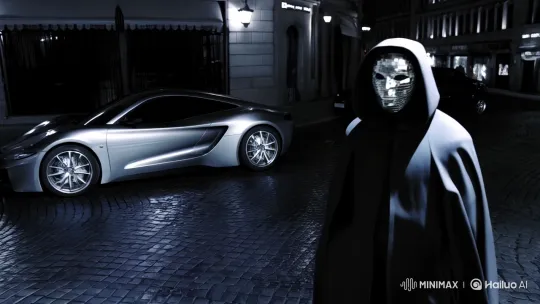 Mysterious Man in Hooded Cloak Walks Down Noisy Istanbul Street – AI Generated Video | Hailuo AI
