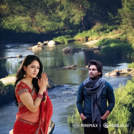 Tranquil Riverside Scene with Serene Couple – AI Generated Video | Hailuo AI