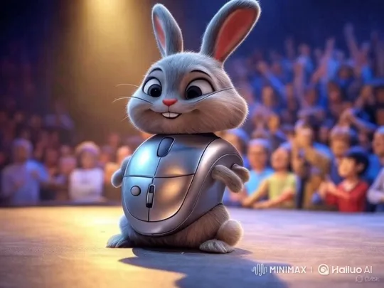 Hyperactive Bunny Hacks Futuristic Computer Lab – AI Generated Video | Hailuo AI