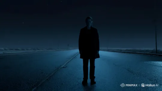 Solitary Figure in Silent, Starless Night – AI Generated Video | Hailuo AI