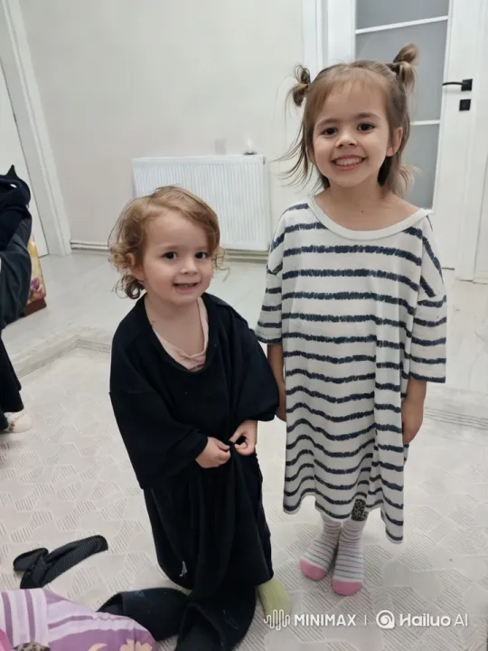 Cozy Room: Children Embrace in Simplicity – AI Generated Video | Hailuo AI