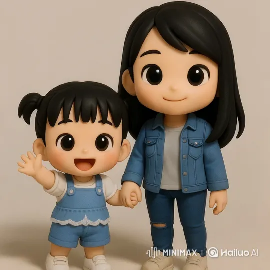 Mother and Daughter Share Intimate, Joyful Selfie Moment – AI Generated Video | Hailuo AI