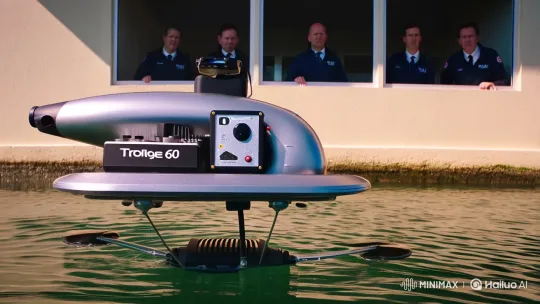 High-Stakes Water Quality Monitoring Drone Operation – AI Generated Video | Hailuo AI