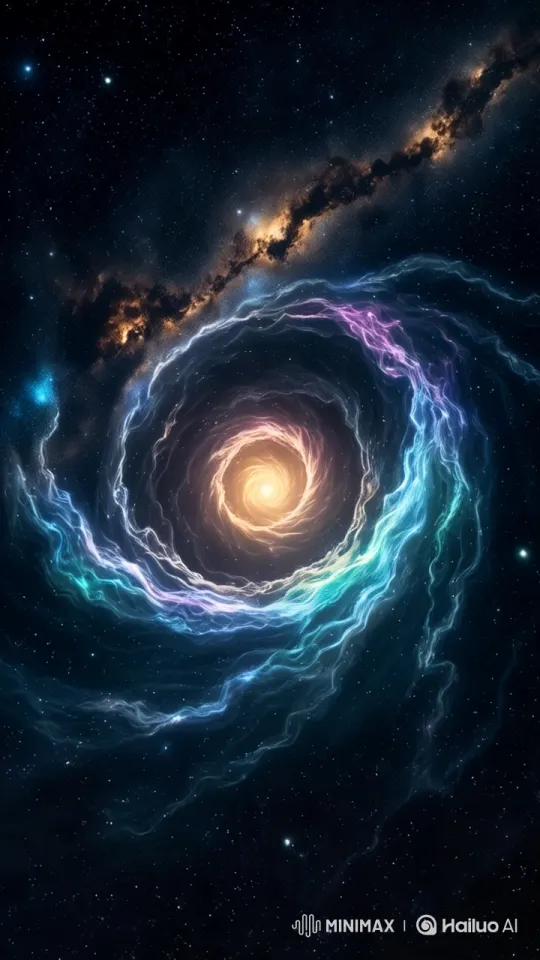 Vibrant Wormhole: A Mesmerizing Journey Through Space – AI Generated Video | Hailuo AI