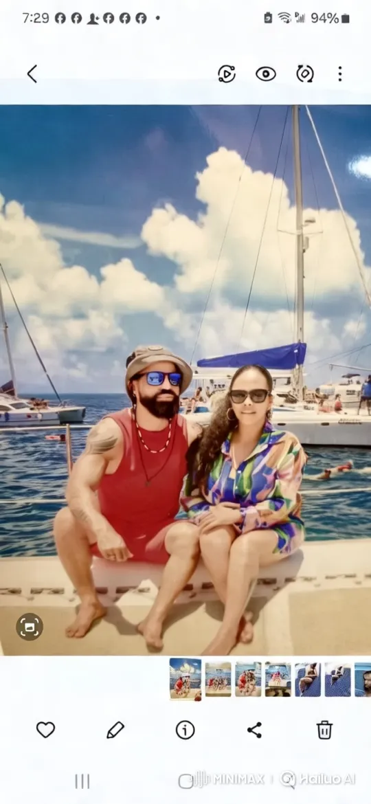 Couple Enjoying Sunny Day on Anchored Boat – AI Generated Video | Hailuo AI