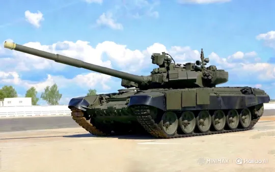 Tank Advances and Fires with Dramatic Cinematography – AI Generated Video | Hailuo AI