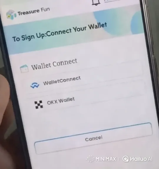 Treasure Fun App Sign-Up Process on Smartphone – AI Generated Video | Hailuo AI