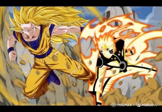 Goku vs. Naruto: Epic Mountain Battle – AI Generated Video | Hailuo AI