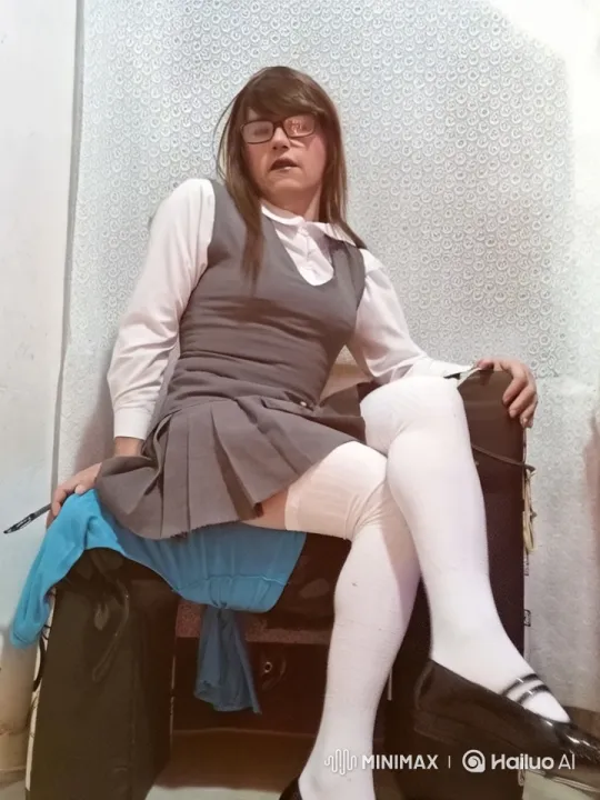Live2D Animated Video of Sensual Schoolgirl – AI Generated Video | Hailuo AI