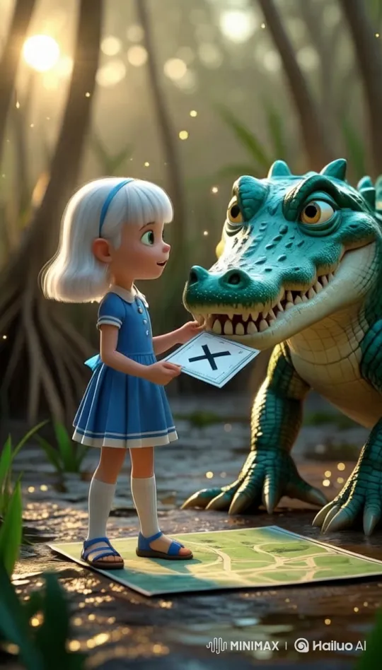 Alice and Xavier's Quest for the Hidden Pearl in a Magical Swamp – AI Generated Video | Hailuo AI